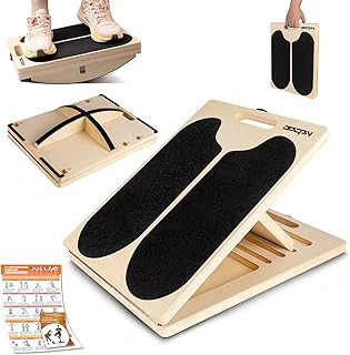 3-in-1 Slant Board & Balance Board, Adjustable Calf Stretcher for Physical Therapy