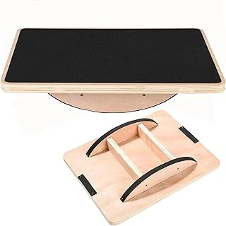 Wooden Anti-Slip Wobble Balance Board for Physical Therapy, Core Strength & Standing Desk