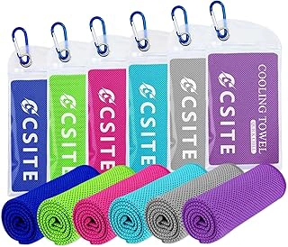 CSITE 6 Pack Cooling Towels (47x12) for Neck and Face
