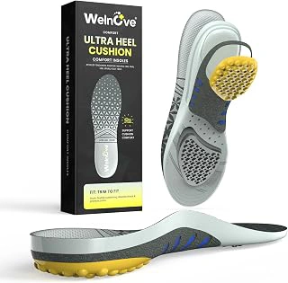 Achilles Tendonitis Relief Insoles with Heel Cushion and Shock Absorption