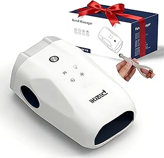 PEZCHI Hand Massager with Heat & Compression for Arthritis & Carpal Tunnel, Finger, Palm & Wrist Massage, 5 Pressure Levels & Modes