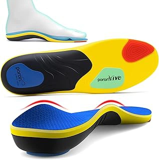 TANSTC Plantar Fasciitis Orthotic Insoles with Heavy Duty Arch Support for Flat Feet