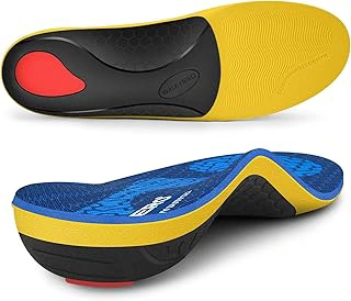 WalkHero Heavy Duty Pain Relief Insoles with High Arch Support Orthotics