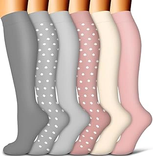 Copper Compression Socks for Women and Men (6 Pairs)
