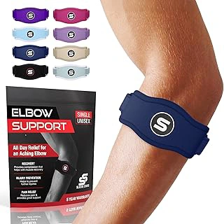 Sleeve Stars Adjustable Counterforce Tennis Elbow Brace for Tendonitis Relief