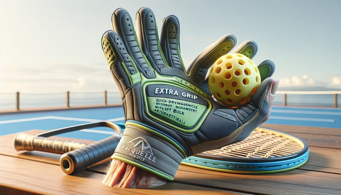 Extra Grip Racquetball Glove, Quick-Dry Breathable Pickleball Gloves for Right or Left Hand