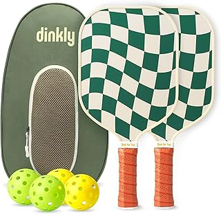 USAPA Approved Graphite/Fiberglass Pickleball Paddles Set with Balls and Carry Bag