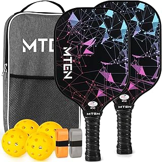 MTEN Fiberglass Pickleball Paddles Set of 2