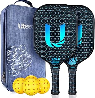 Uteeqe Graphite Thermoformed Pickleball Paddles Set