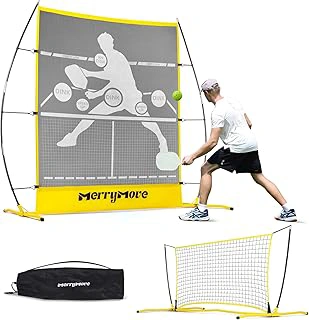 Pickleball Practice Rebounder Net, 6FT Mini Portable 2-in-1 Trainer
