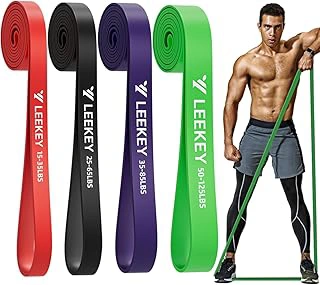 LEEKEY Resistance Bands Set with Handles, Pull Up Assist, and Door Anchor