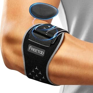 FREETOO Adjustable Counterforce Elbow Brace with Gel Pad for Tendonitis