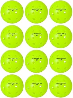 Dura Fast 40 Outdoor Pickleballs, Neon, USAPA Approved, 12-Pack