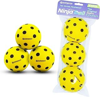 Enhance Pickleball Ninja Ball Silent Foam Pickleballs for Quiet Practice