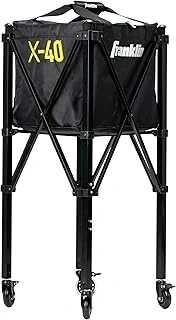 Wheeled caddy that spares your back from constant ball retrieval.